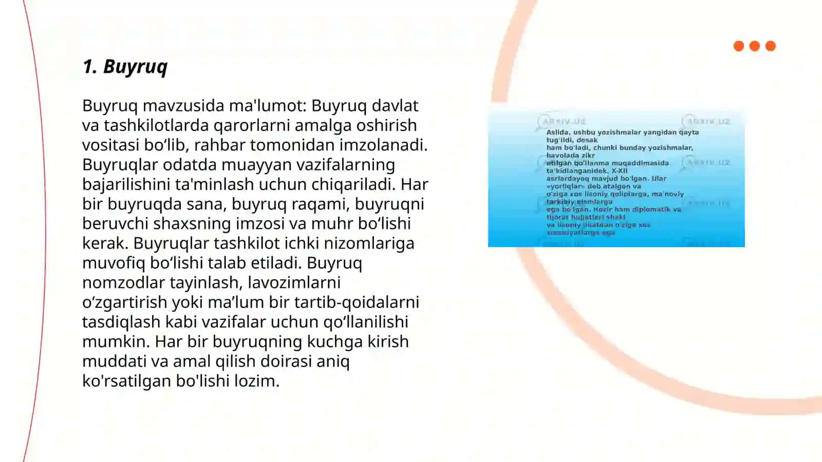 Buyruq 3