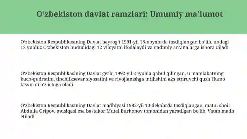 Oʻzbekistonning davlat ramzlari 3