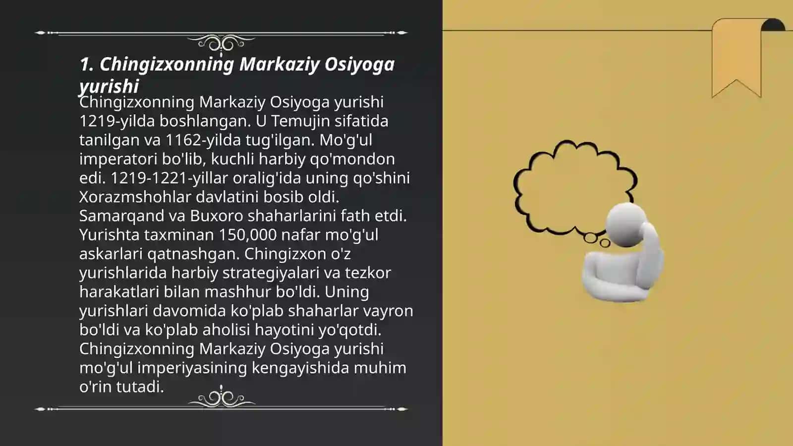 Chingizxonning Markaziy Osiyoga yurishi 3