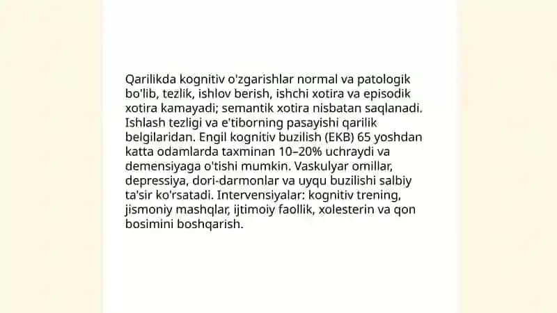 Gerontopsixologiya Norjovova Diyora 3