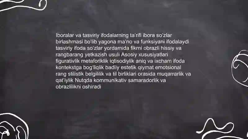 Iboralar va tasviriy ifodaning nutqdagi oʻrni 3