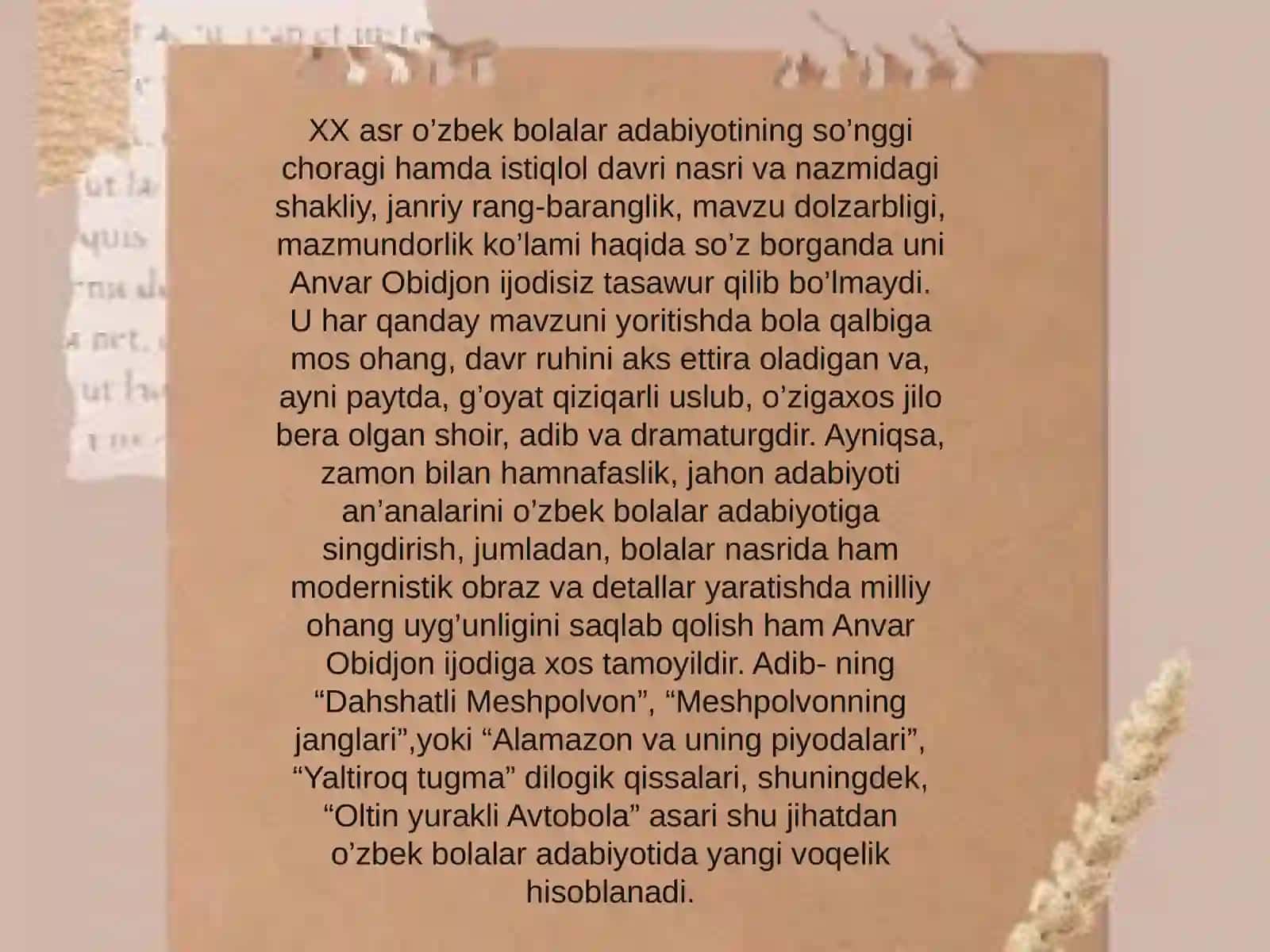 Istiqlol davri o'zbek bolalar adabiyoti nasriy taraqqiyoti 3