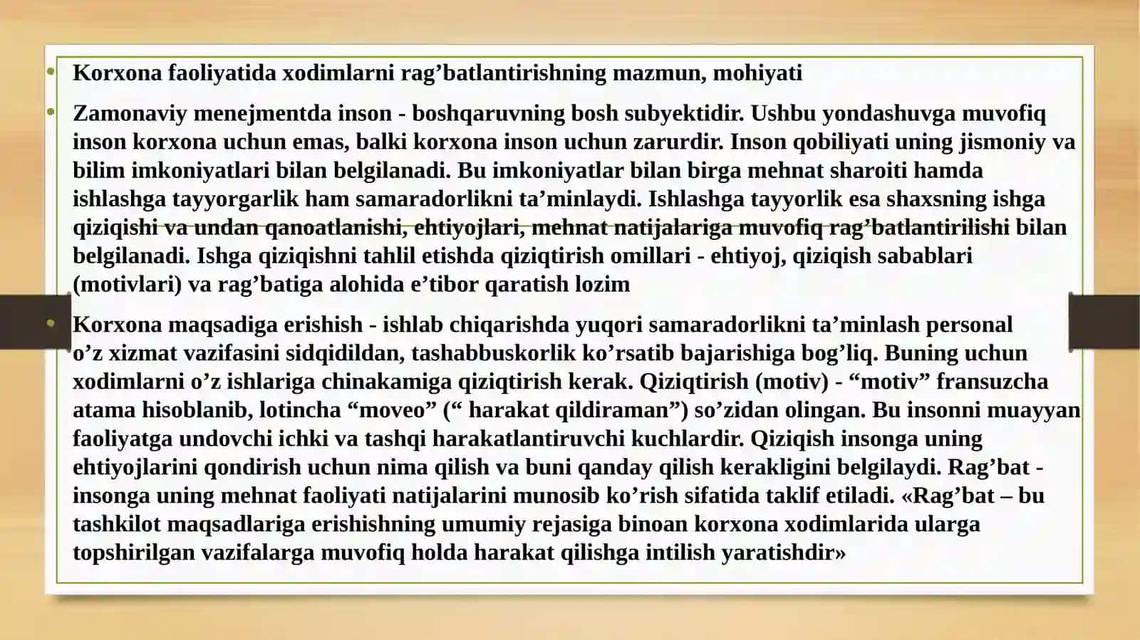 Xodimlarni rag’batlantirish 3