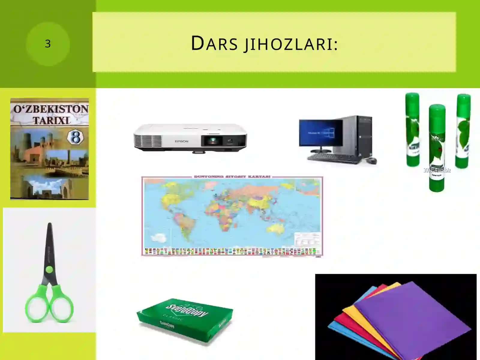 8-sinf O'zbekiston tarixi dars ishlanma. Xiva xonligi tarixi bo'yicha manbalar 3