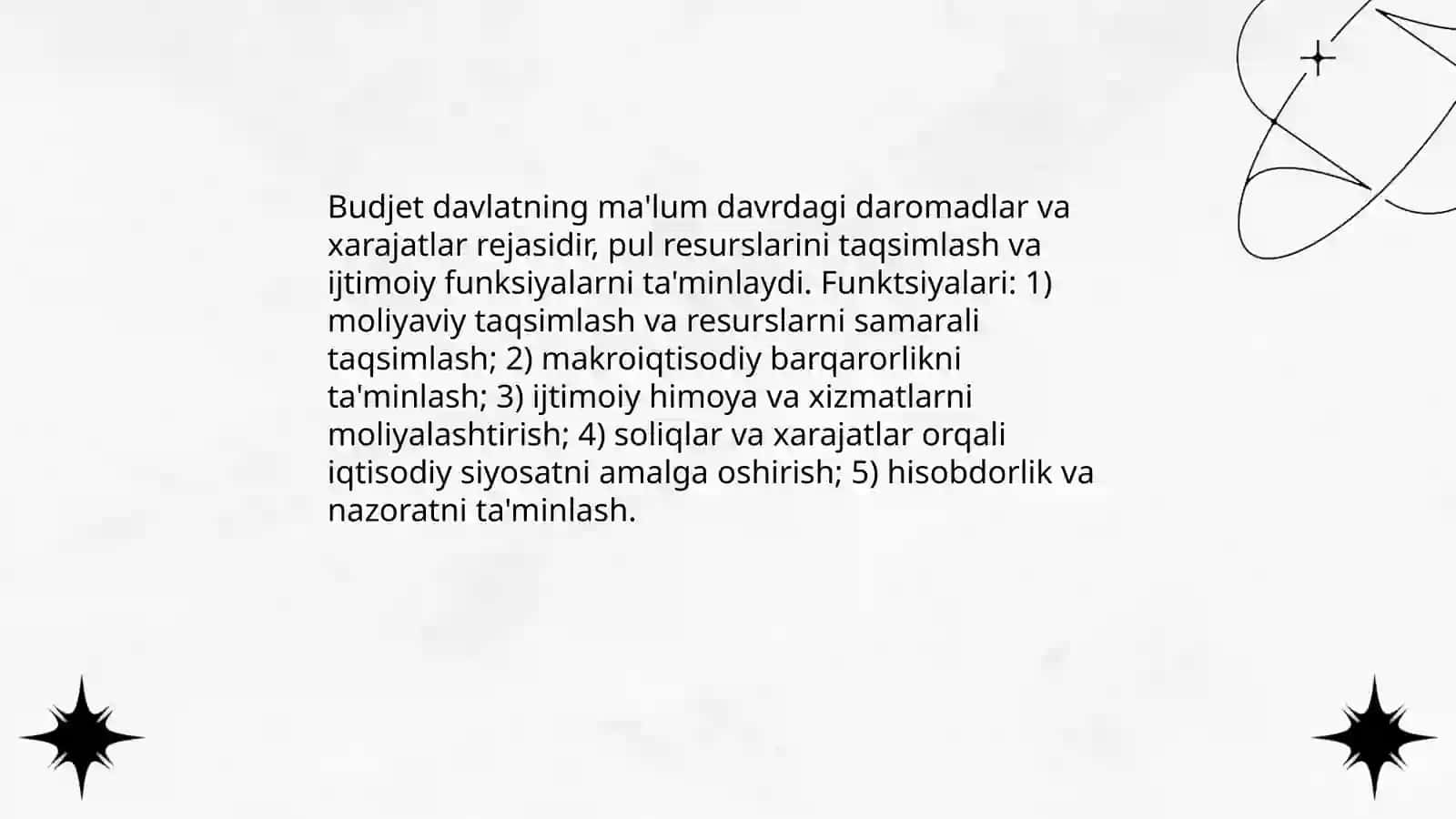 Budjet tuzilishi va budjet tizimi 3