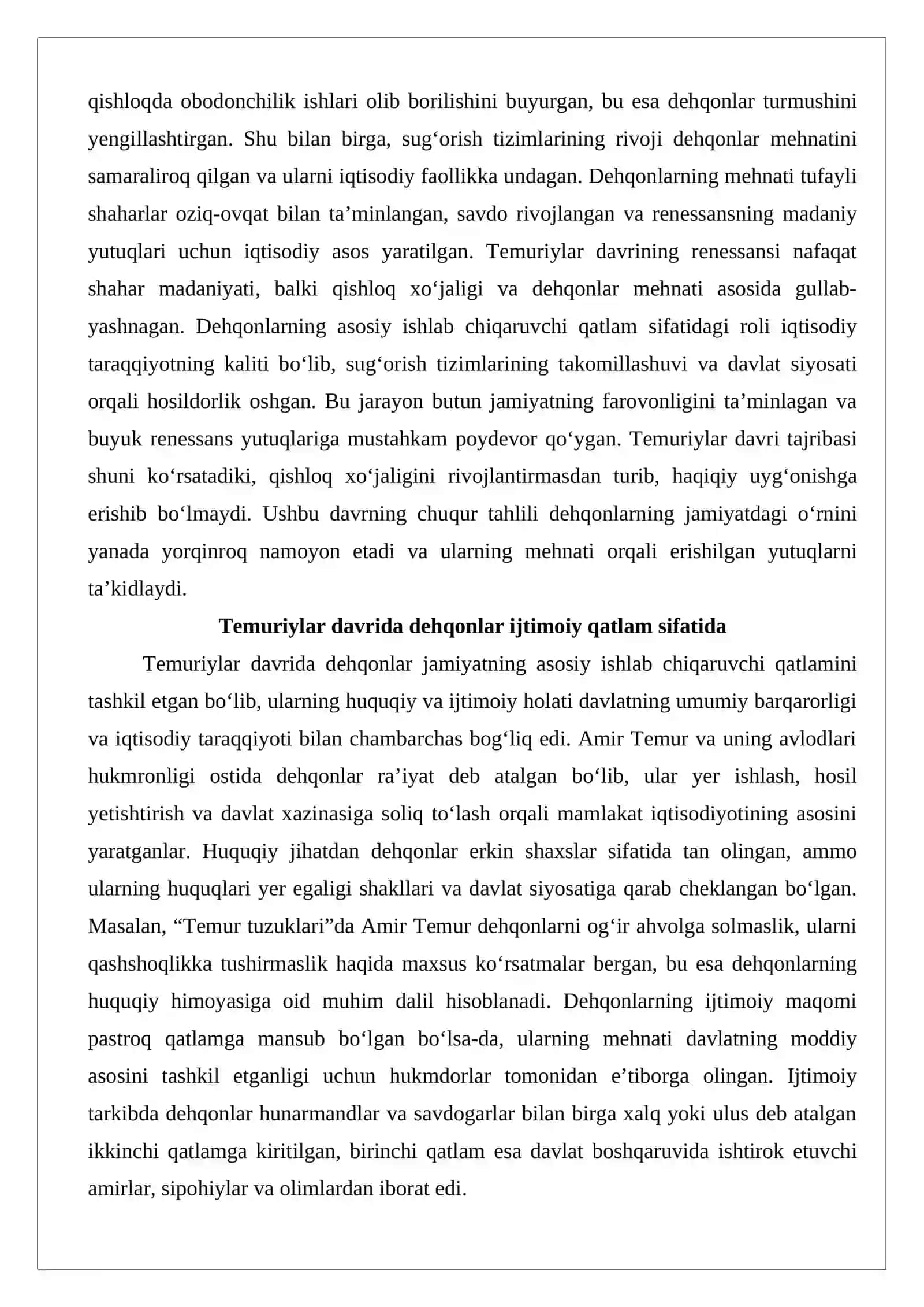 Temuriylar davri renessansida dehqonlar 3