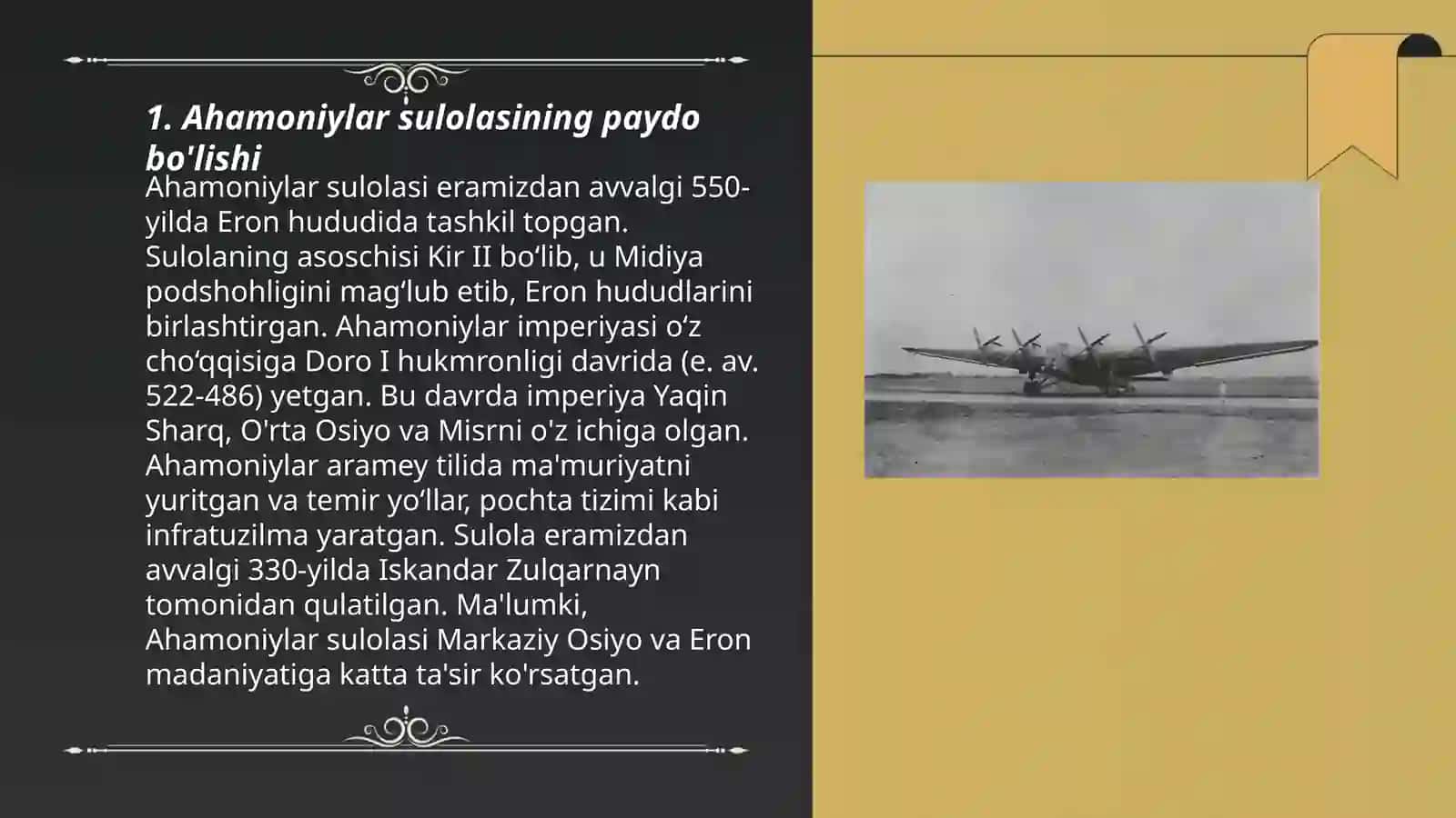 Ahamoniylar sulola tarixi 3