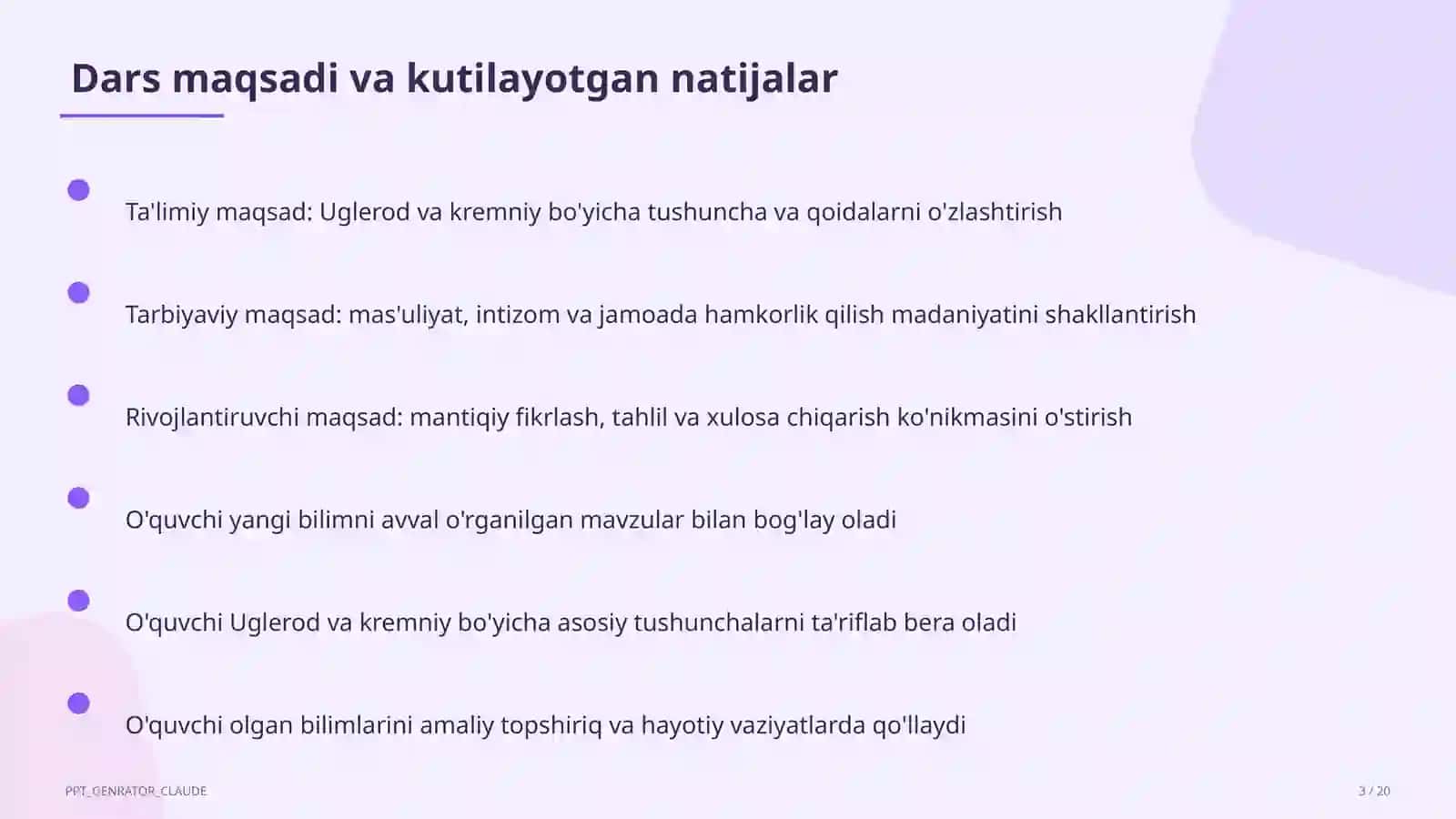 Uglerod va kremniy (9-sinf) 3