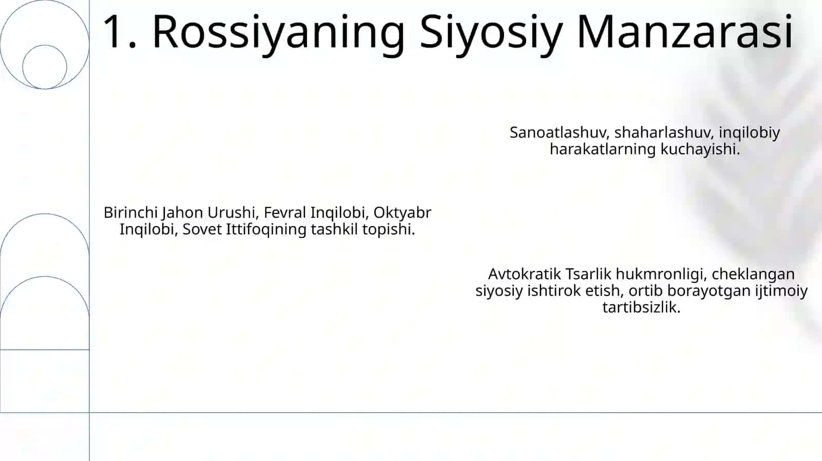 Rossiyaning Siyosiy Manzarasi 3