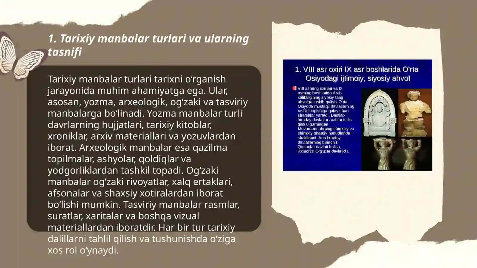 Tarix darslarida tarixiy manbalardan,badiy va boshqa adabiyotlardan foydalanish 3