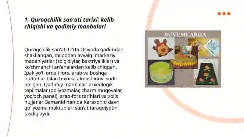 Quroqchilik sanati tarixi 3