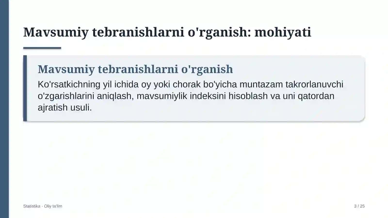 statistika organlarida mavsumiy tebranishlarni o'rganish 4079 3