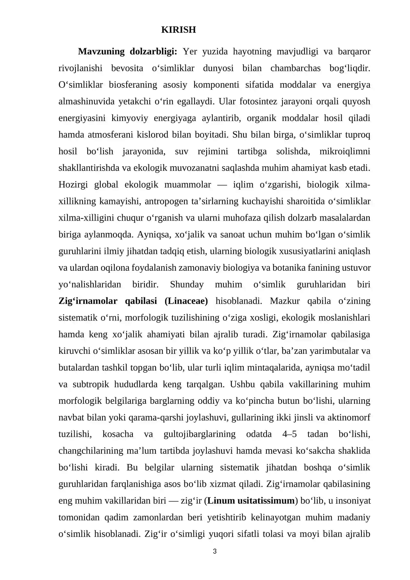 Ziranamolar qabilasi 3