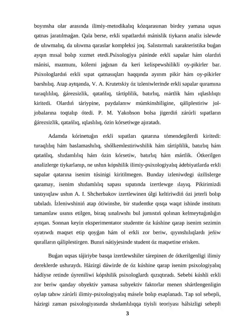 ERK HAQQINDA TÚSINIK 3