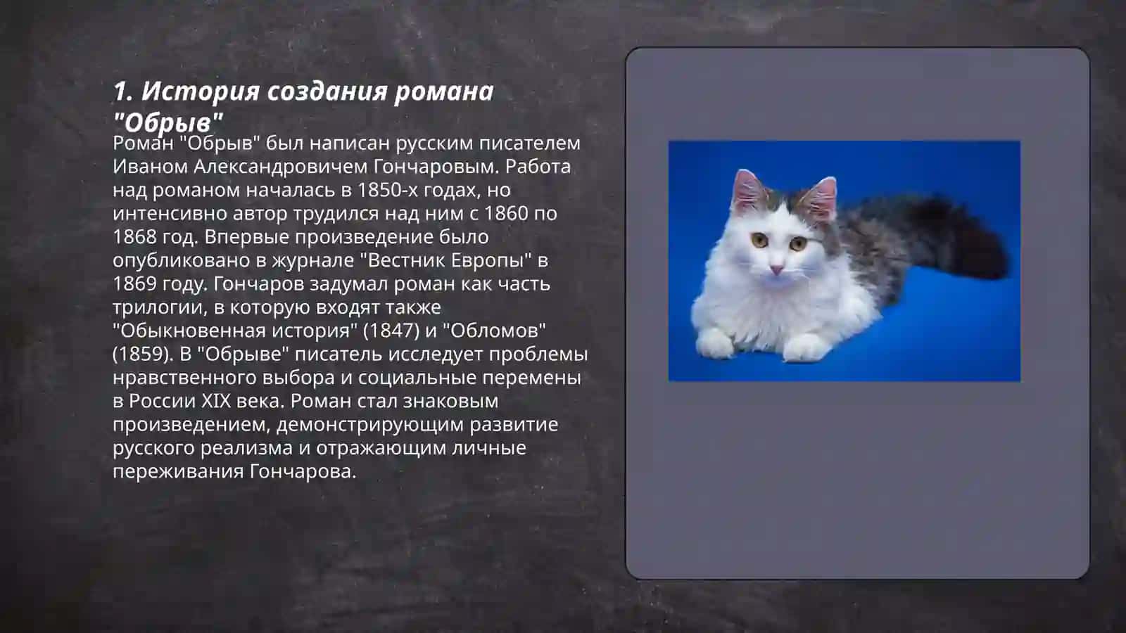 Роман И. А. Гончарова "Обрыв" 3