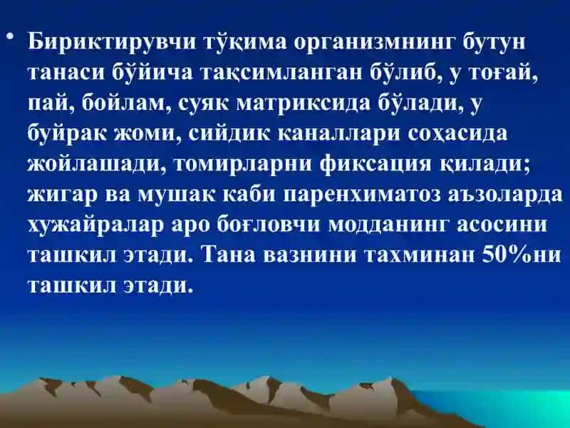 Бириктирувчи тукима биокимёси 3