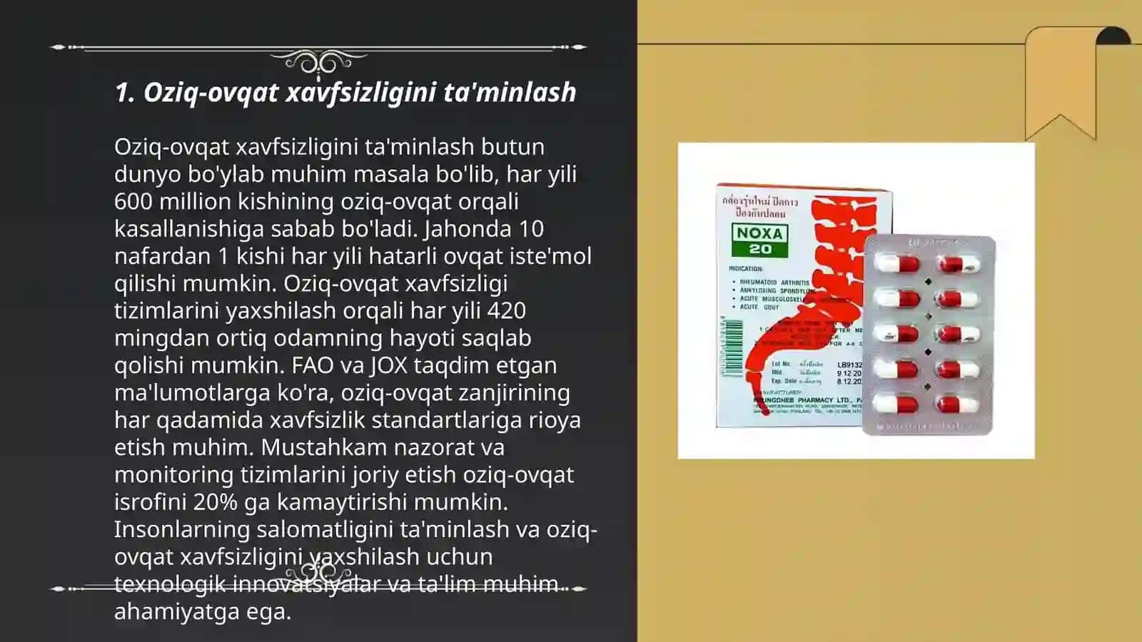 Oziq-ovqat xavfsizligini ta'minlash 3