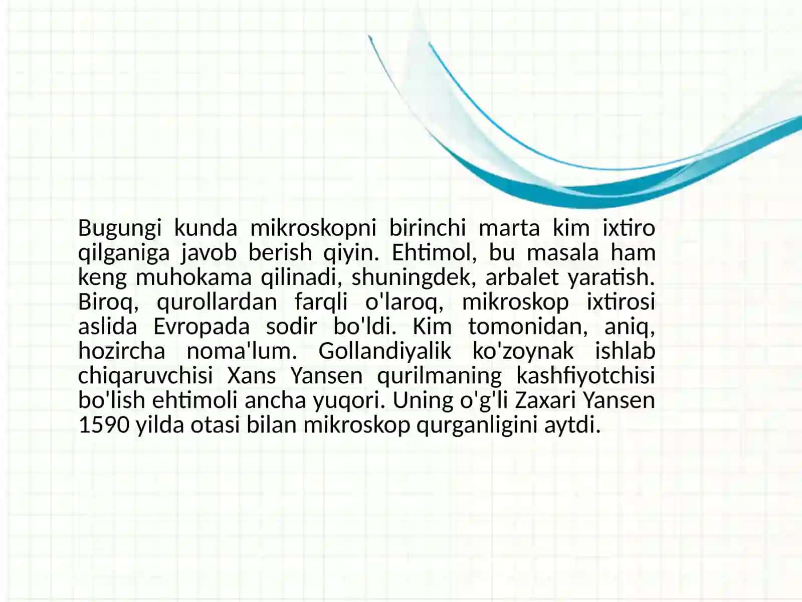 Mikroskop va Optikaning Tarixi 3