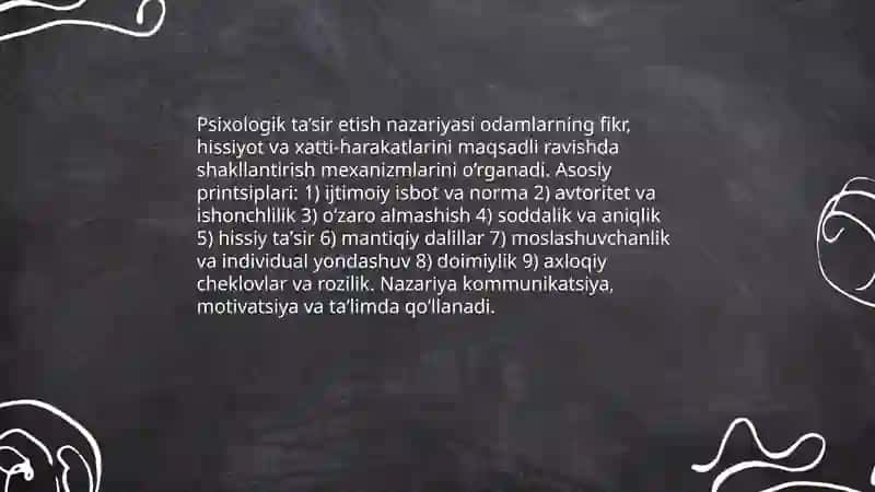 Psixologik ta’sir etish usullari va vositalari 3