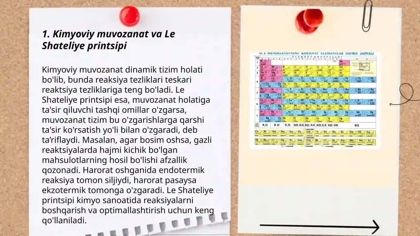 Kimyoviy muvozanat va unga tasir etuvchi faktorlar 3