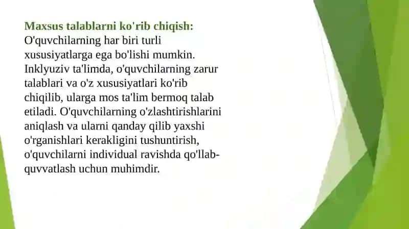 Inklyuziv ta’limning uslubiy asoslari 3