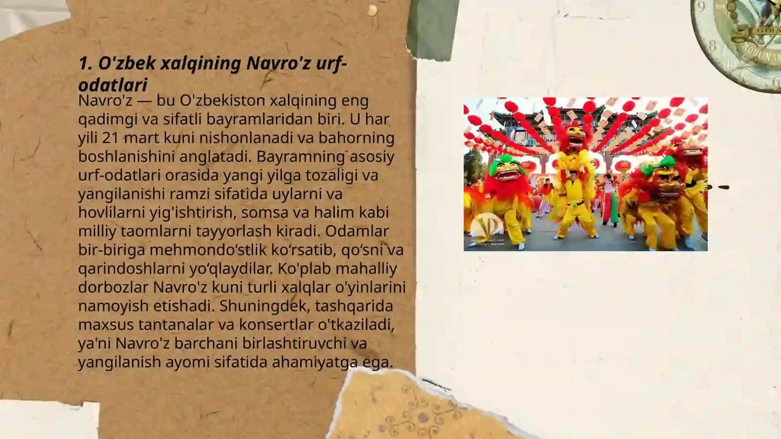 O'zbek xalqining Navro'z urf-odatlari 3