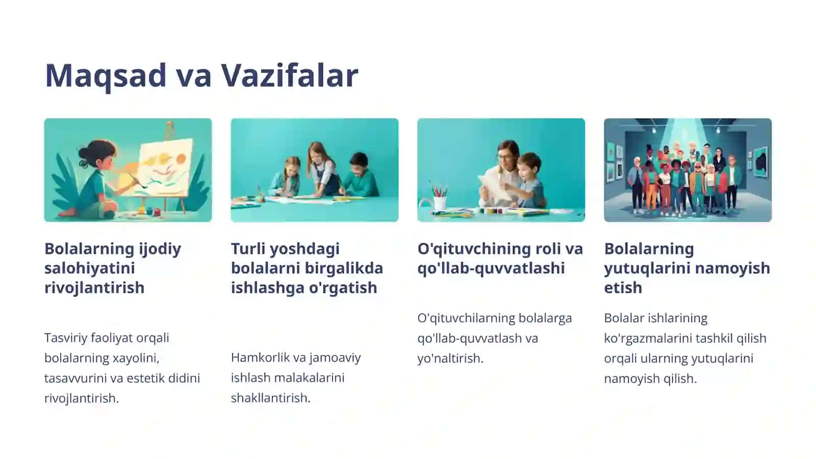Turli yosh guruhlar tarbiyasida tasviriy faoliyat tushunchasi 3