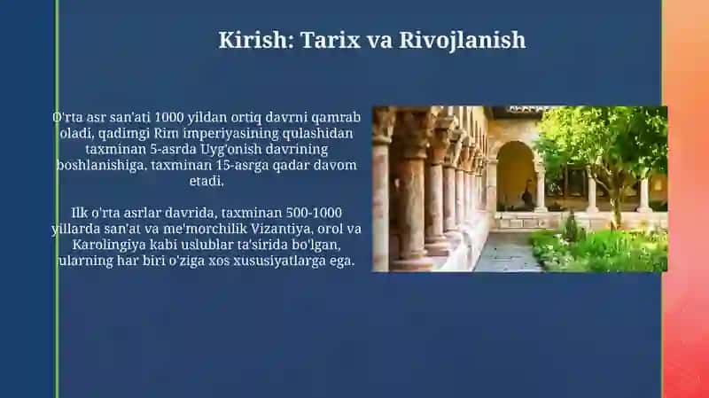 Oʻrta asrlar Yevropa san'ati va memorchiligi 3
