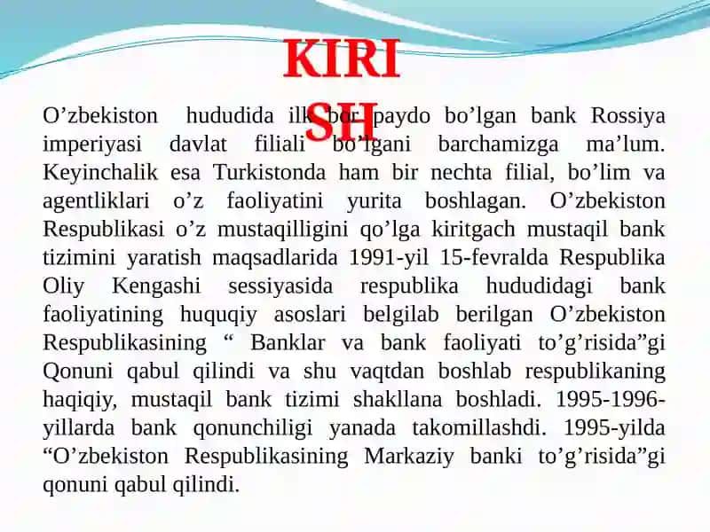 Banklar va bank tizimi 3