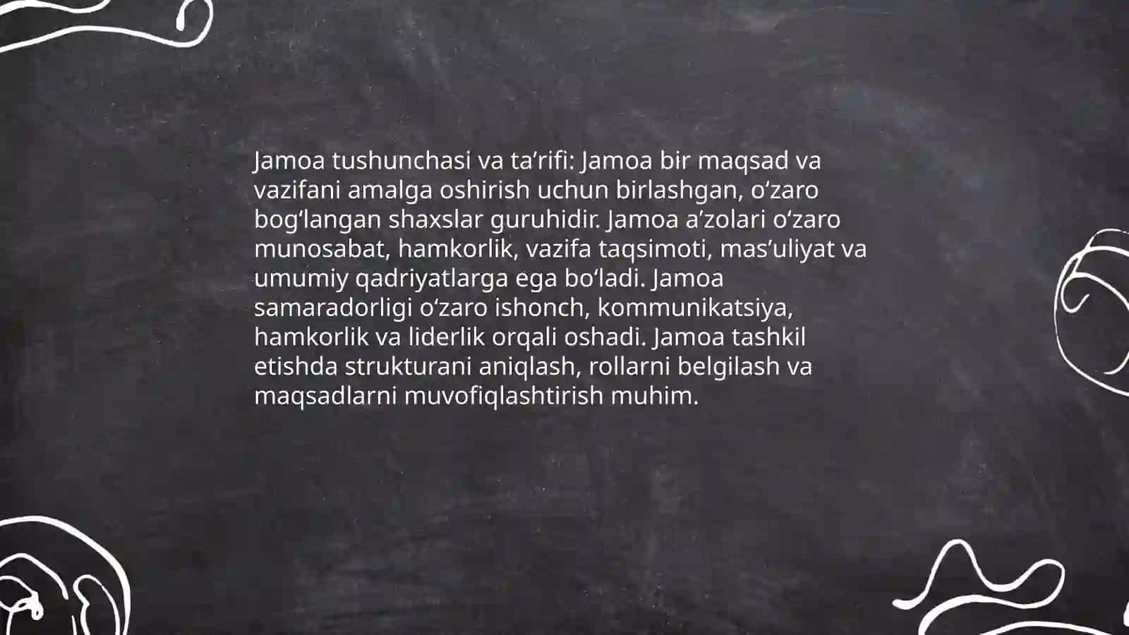 Jamoa tashkili metodikasi 3