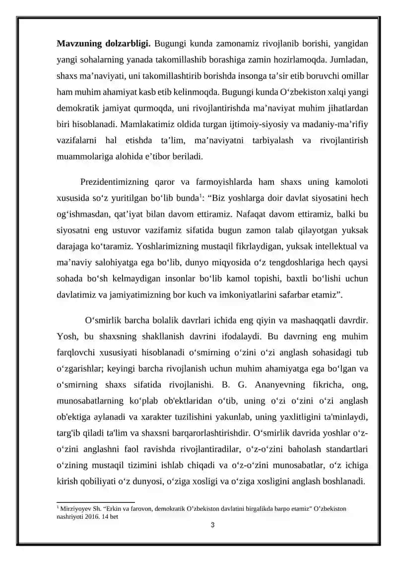 SHAXSNING O‘ZINI-O‘ZI ANGLASHI VA “MEN” KONSEPTSIYASI 3