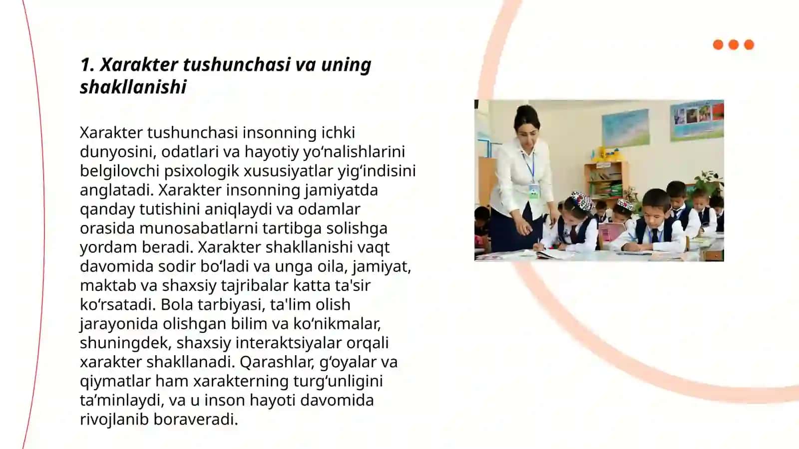 Xarakter mavzusiga seminar ishlanma 3