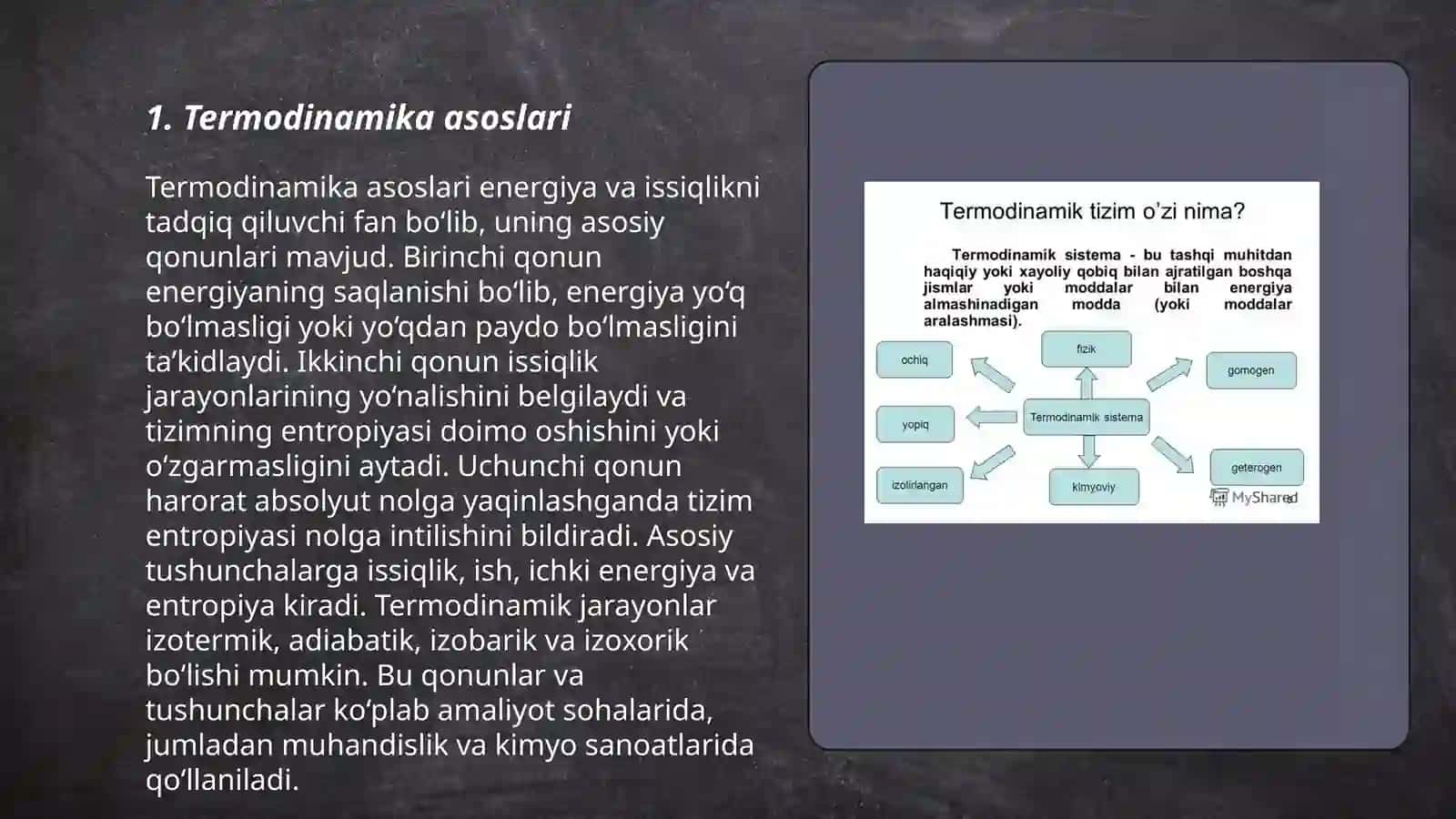 Termodinamika qonunlari 3
