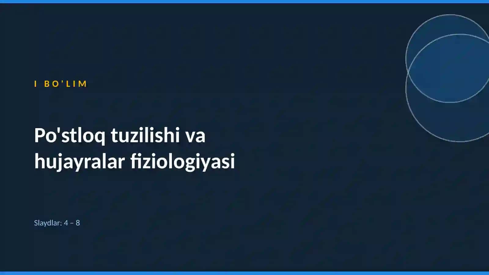 Katta yarimsharlar po'stlog'ining fiziologiyasi 3