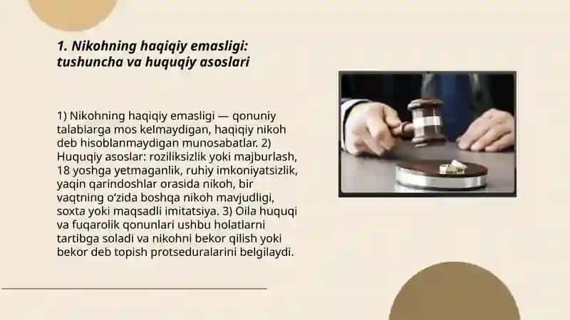 Nikohning haqiqiy emasligi 3