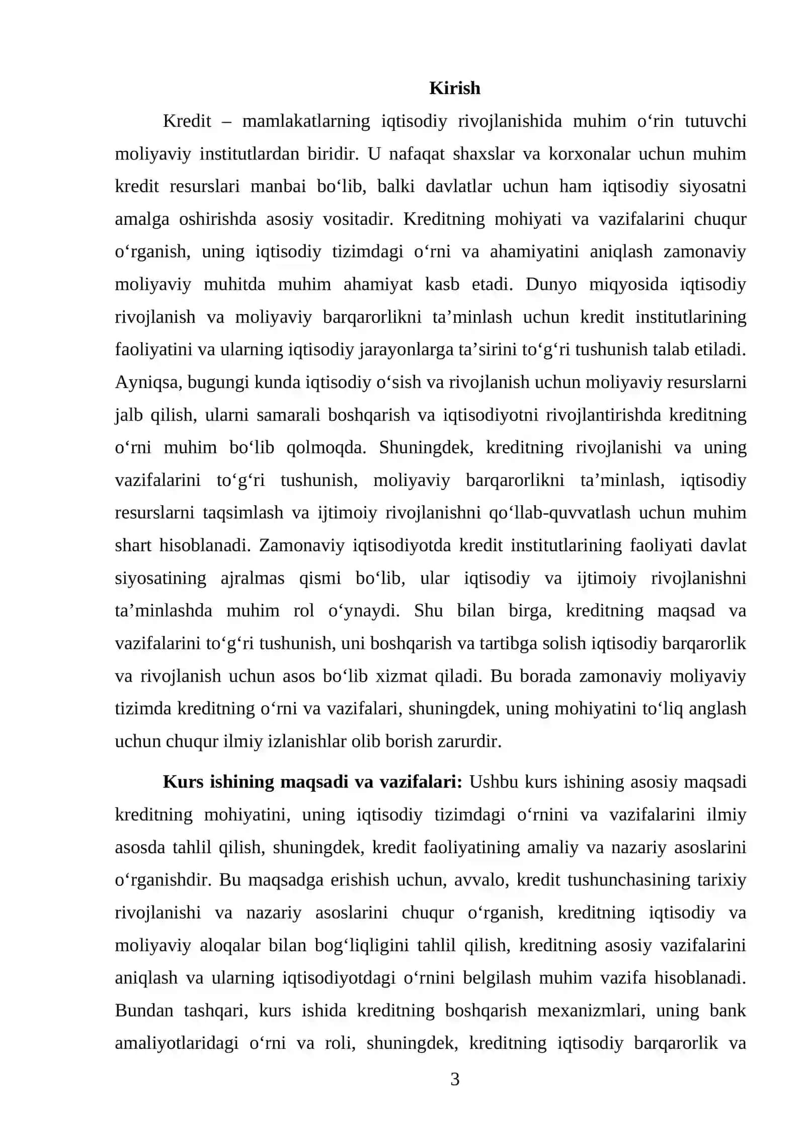 KREDITNING MOHIYATI VA VAZIFALARI 3