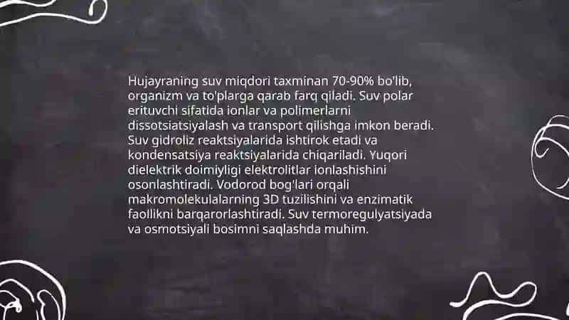 Hujayraning kimyoviy tarkibi 3