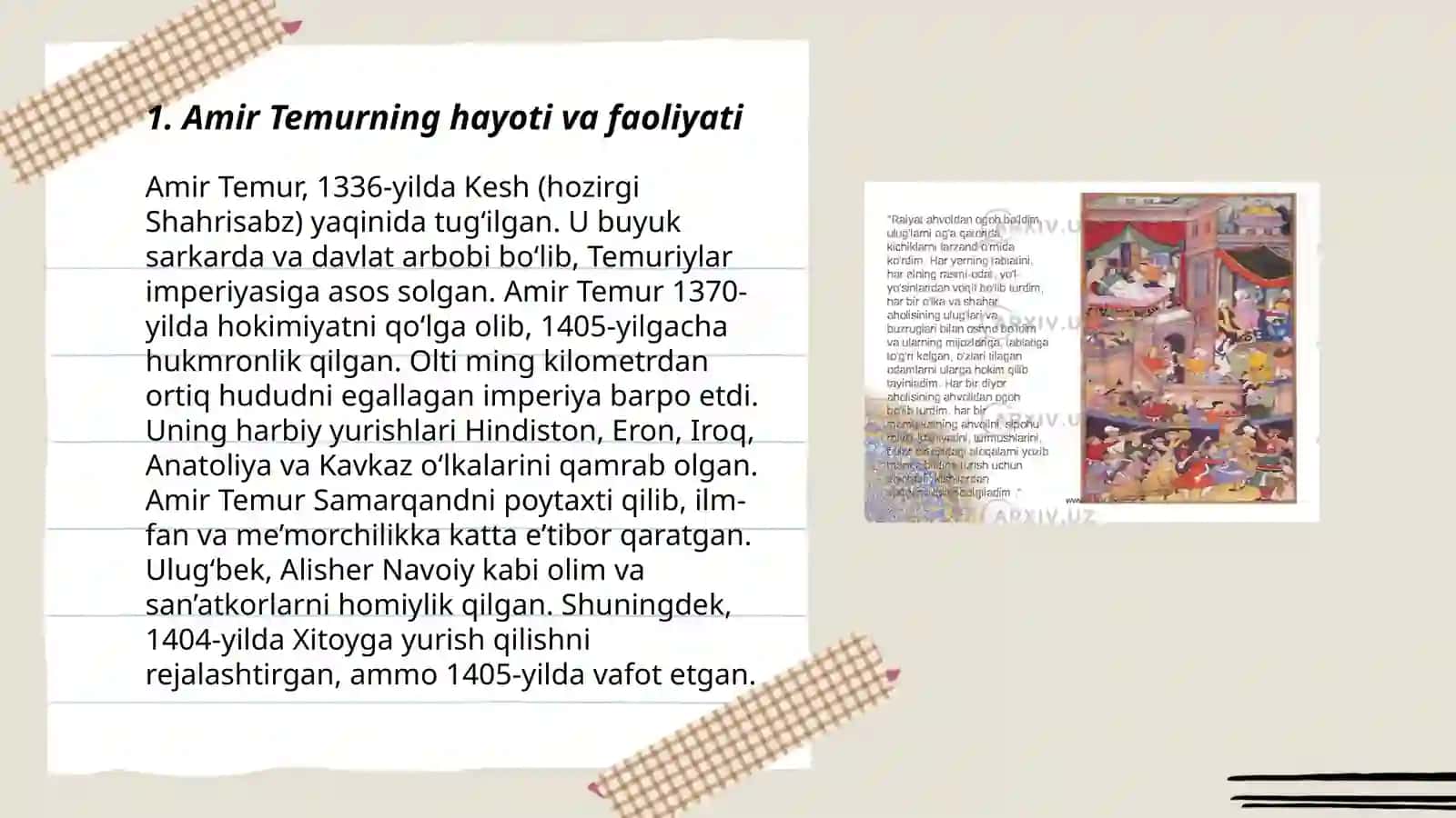 Amir Temur buyuk davlat arbobi 3