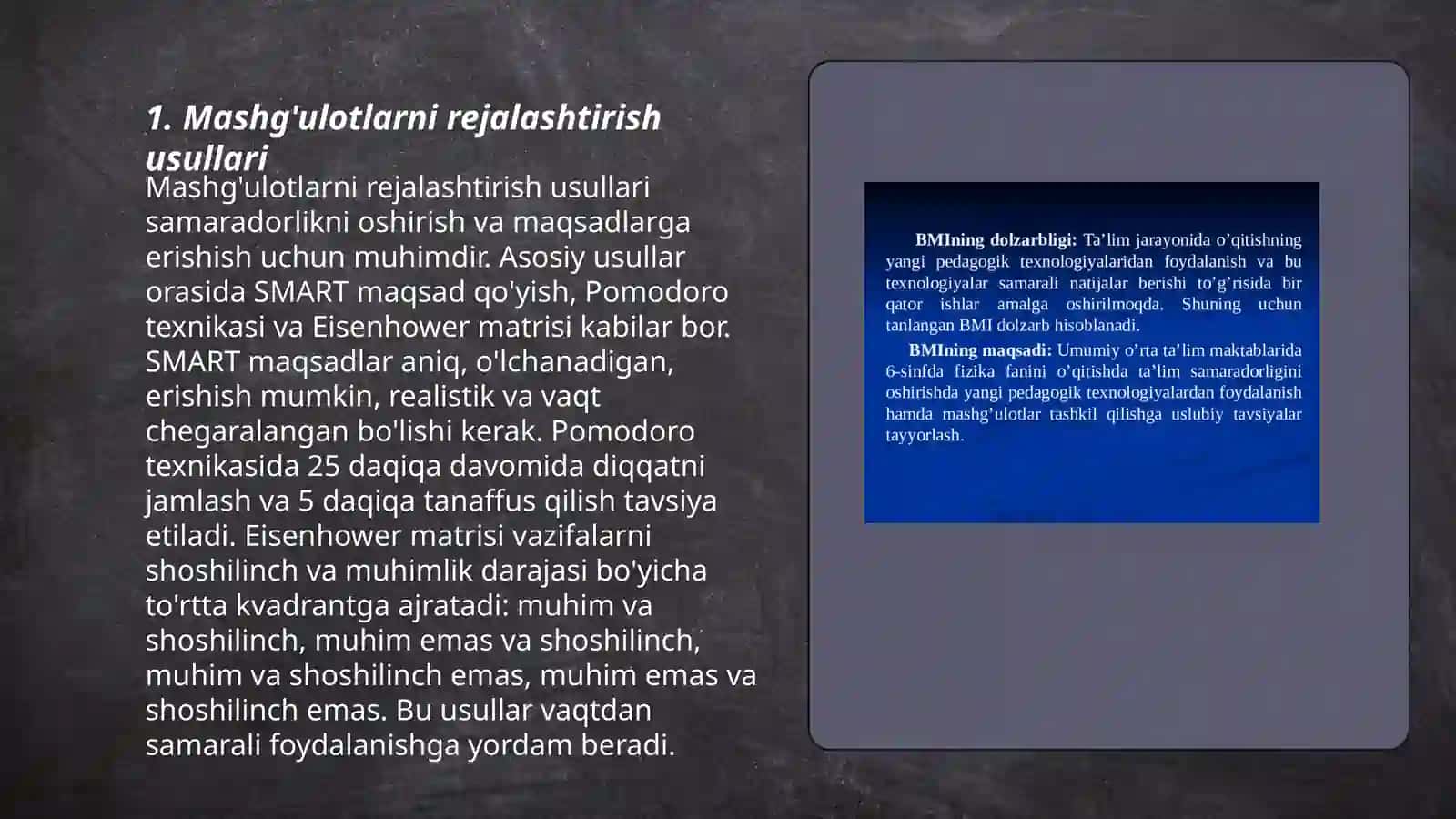 Mashg'ulotlarga tayyorlanish metodikasi 3