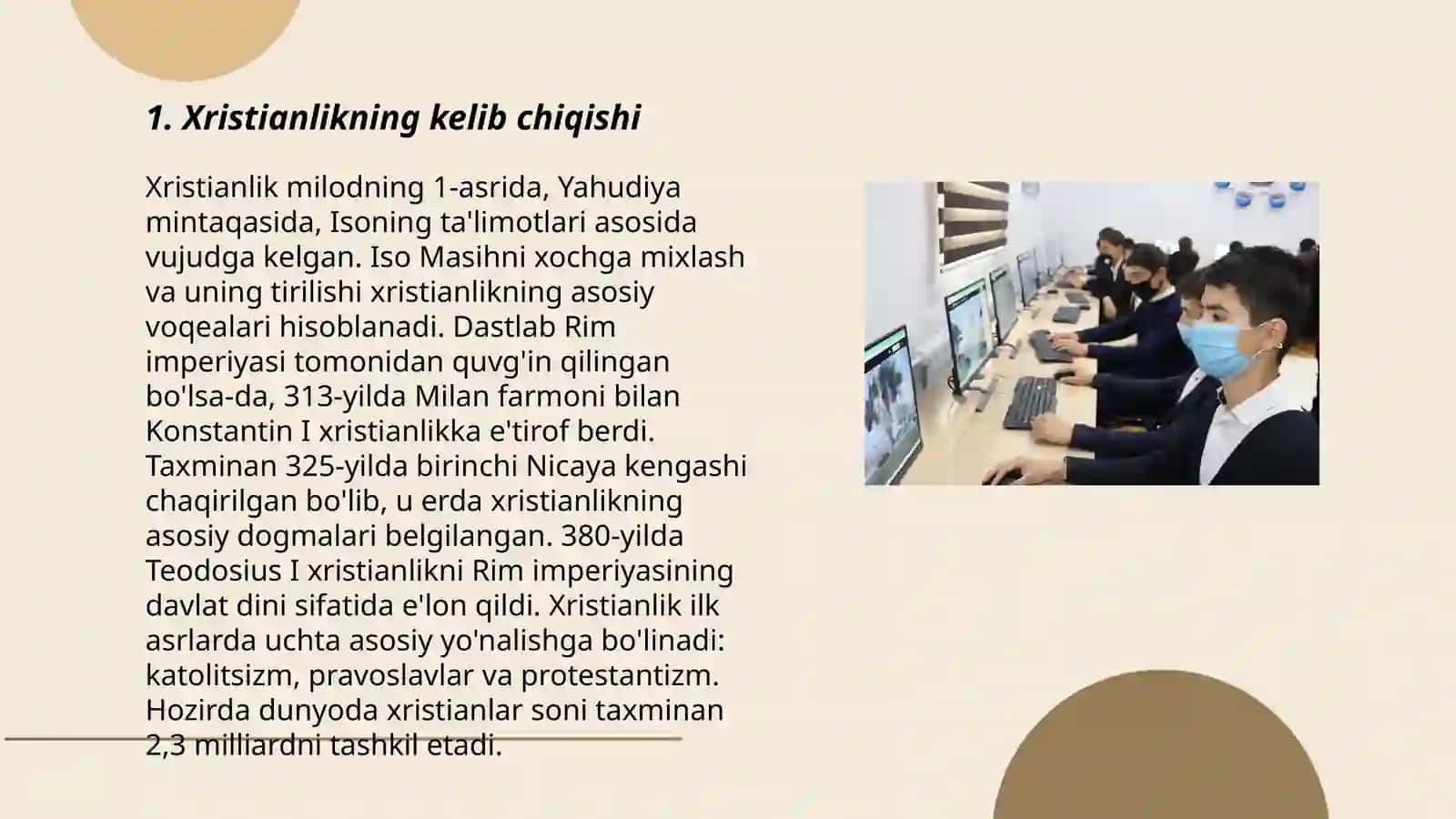 Xristianlikning paydo bo‘lishi 3