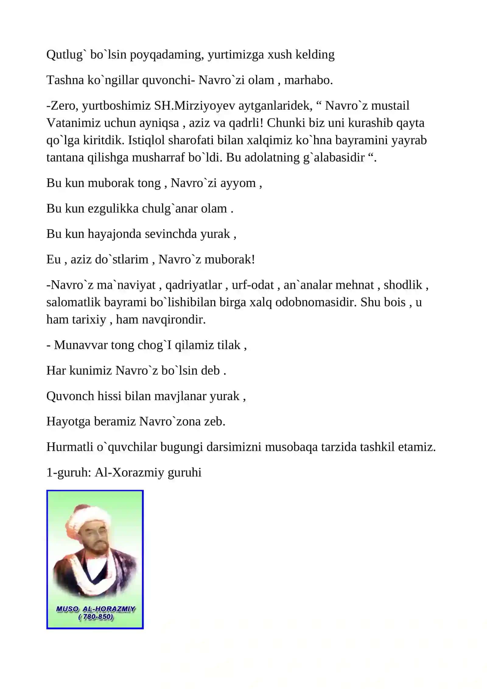 Matematika fanida masalalar yechish 3