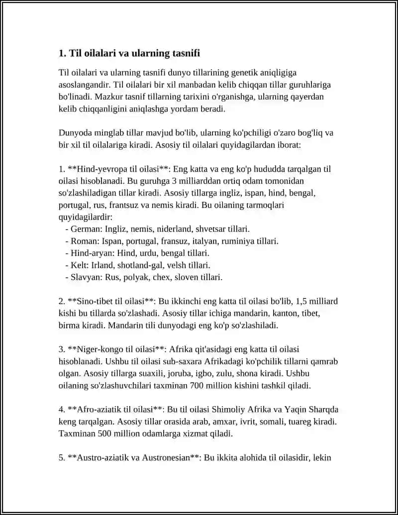 DUNYO TILLARI TASNIFI 3