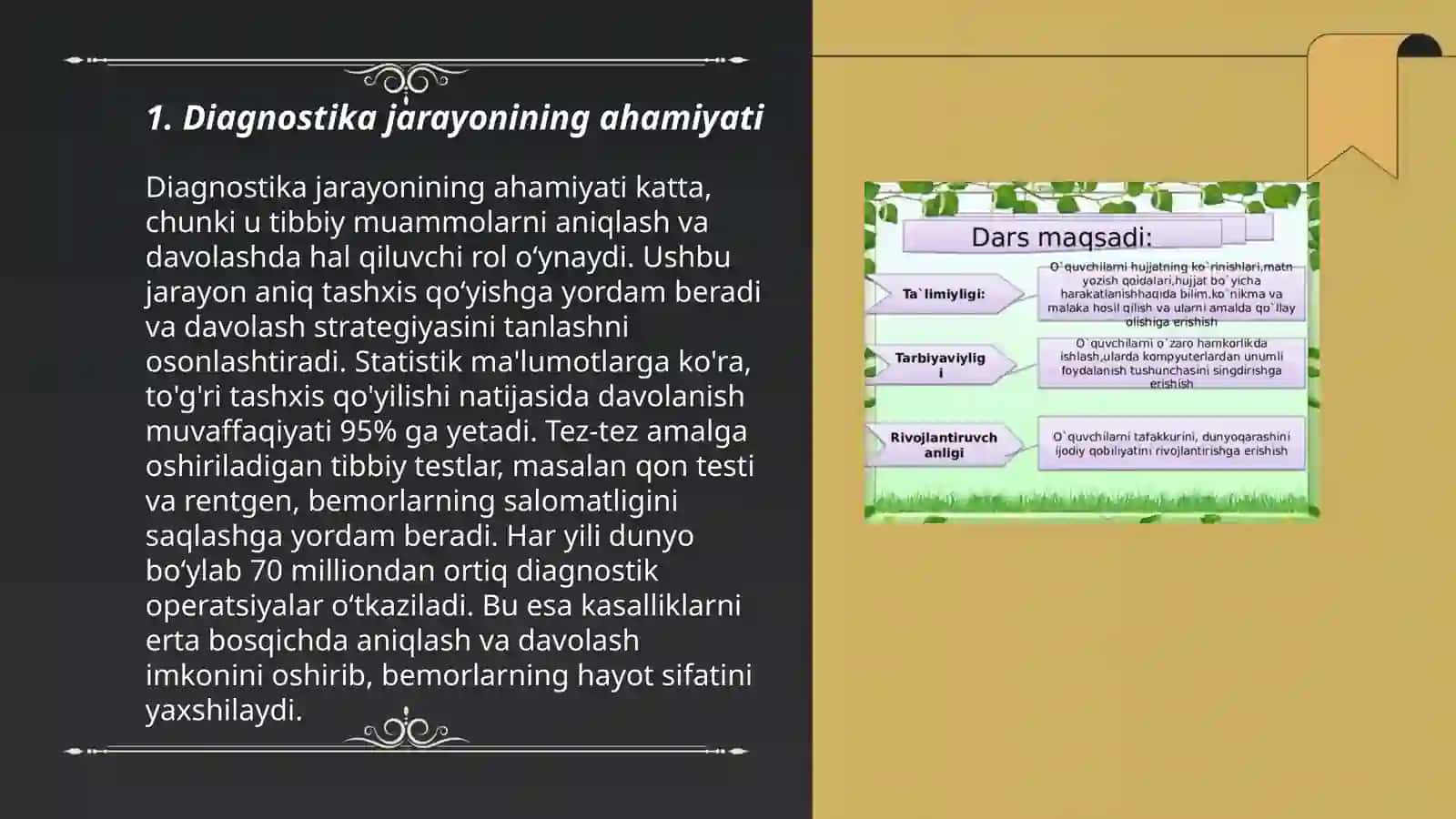 Diagnostika jarayonining ahamiyati 3