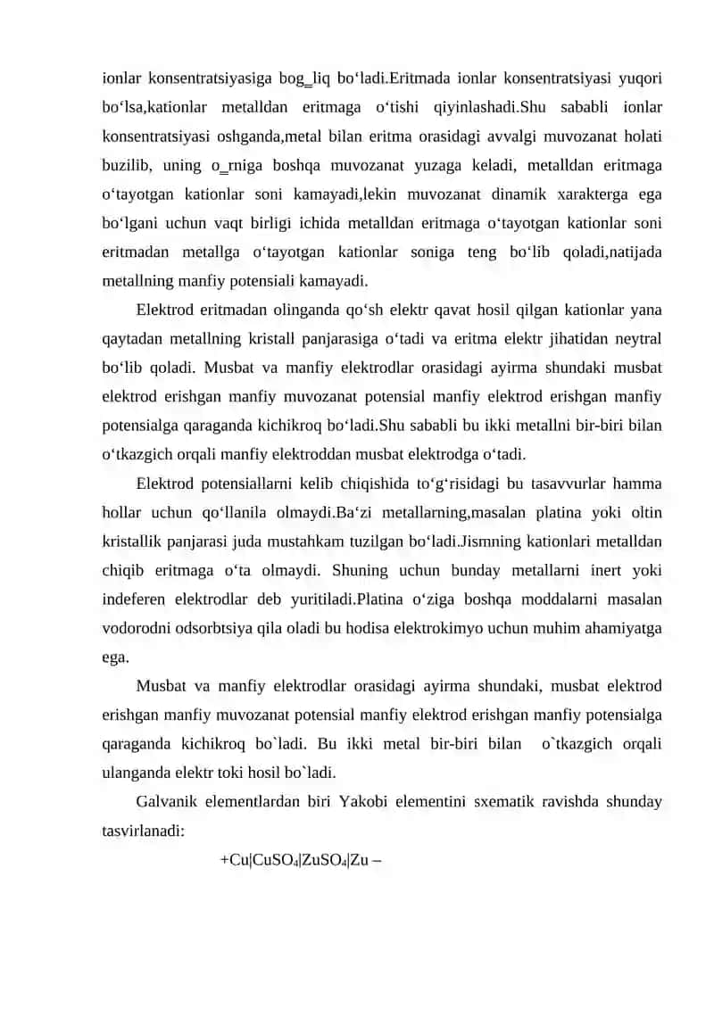 Elektro kimyoviy jarayonlar 3