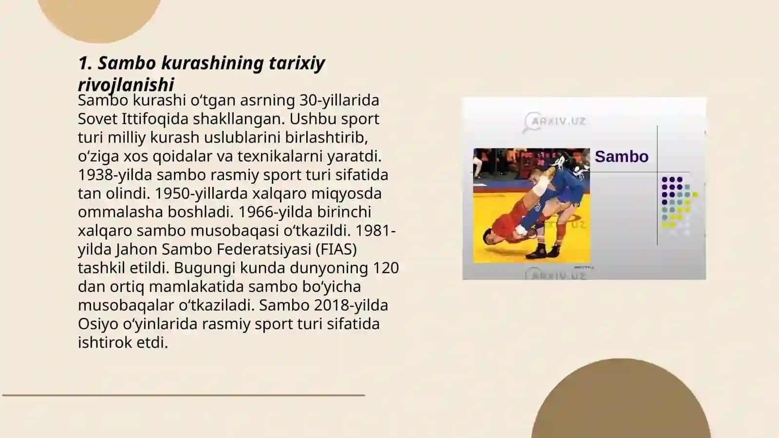 Sambo kurashining qoidalari 3
