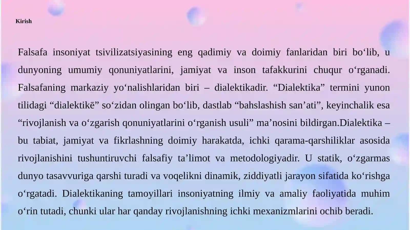 Dialektika va uning tamoyillari 3