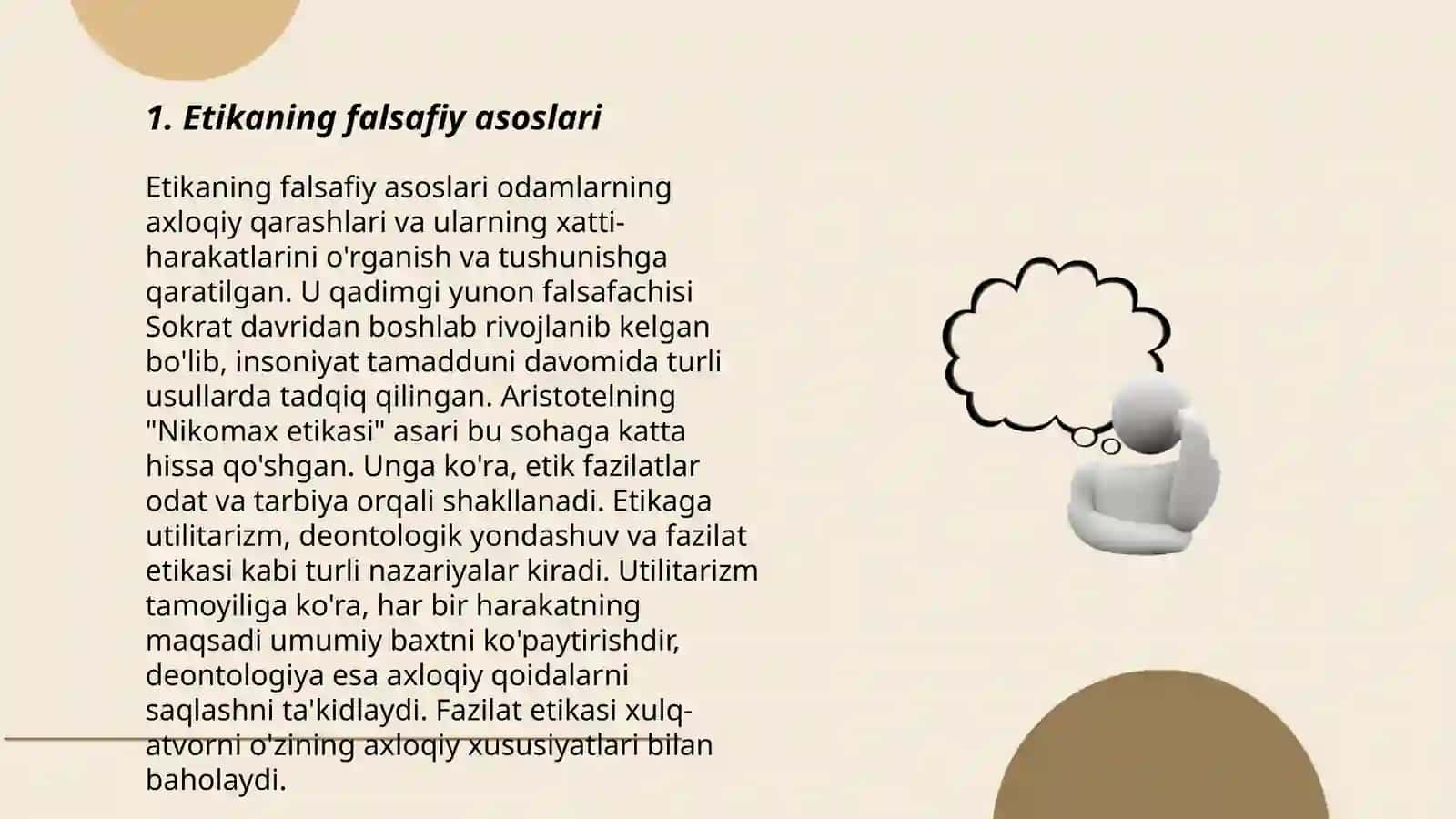 Etikaning falsafiy asoslari 3