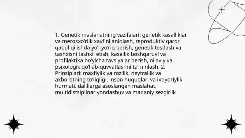 Tibbiy genetik maslahat 3