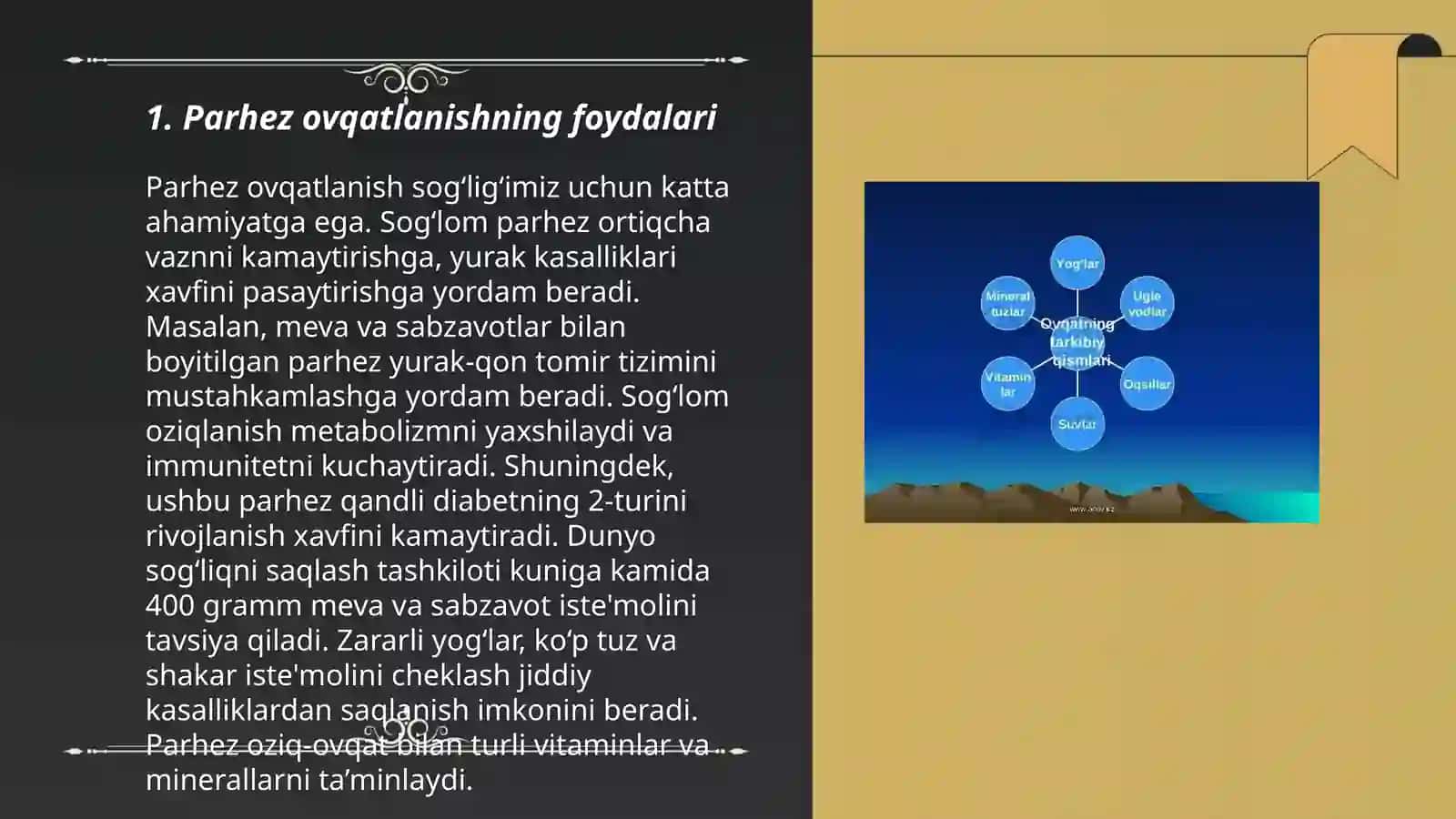 Parhez ovqatlanishning organizmga tasiri 3