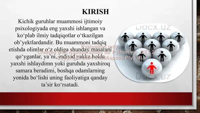 Kichik guruhlar psixologiyasi 3